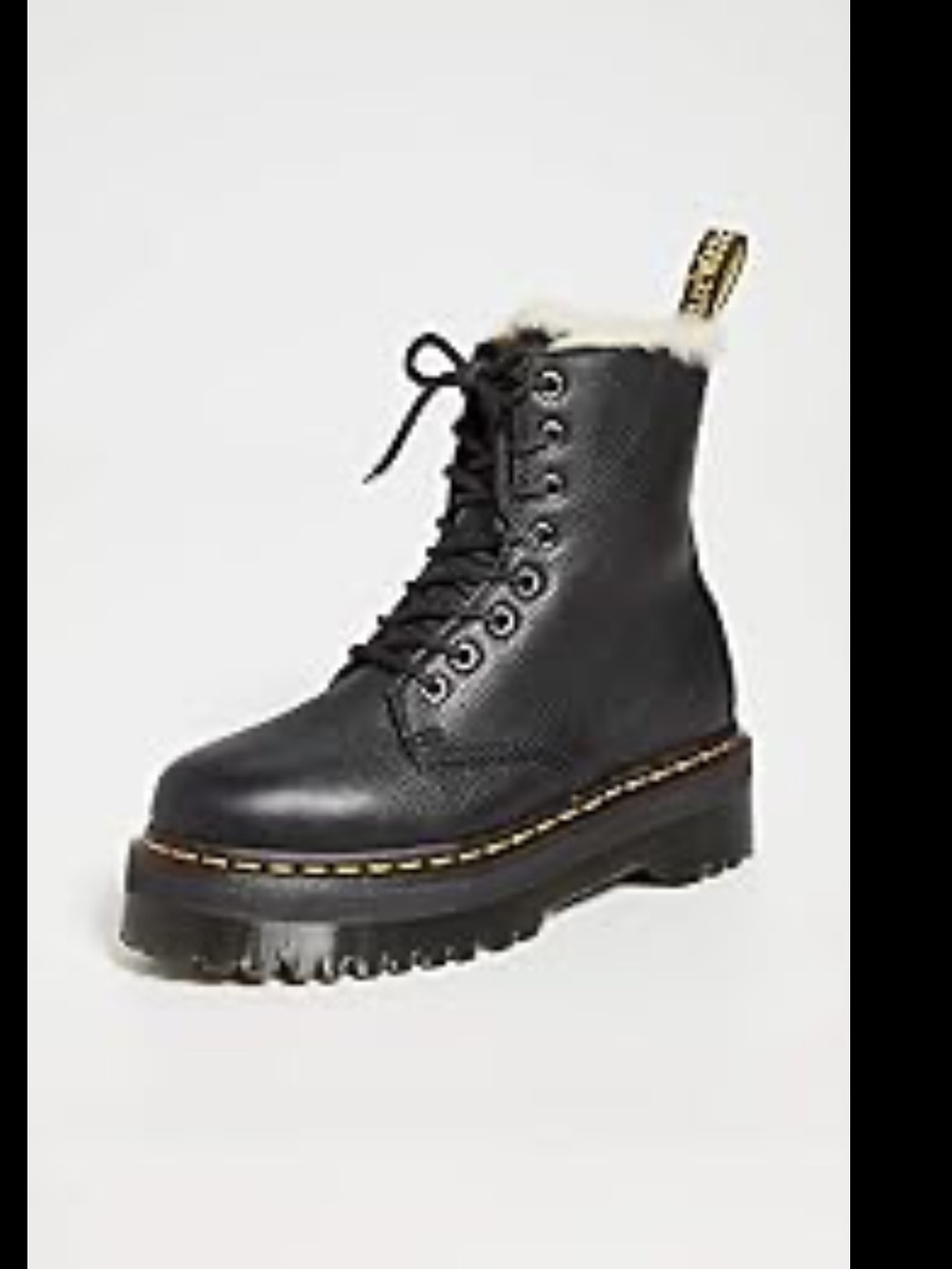 Dr Martens Jadon FL platform faux fur lined booties